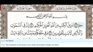 45 - Surah Al Jathiyah - Maher Al Muaiqly -  Quran Recitation, Arabic Text, English Translation