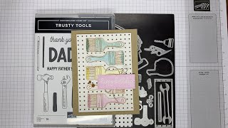 Stampin’ Up! Trusty Tools Birthday Card Tutorial #diy #cardmaking #papercraft #handstampedcards