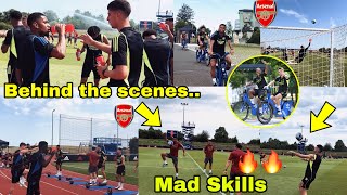 Arsenal in Germany!🔥Incredible Behind the Scenes Moments | Arteta & Martinelli Skills,Kai Havertz