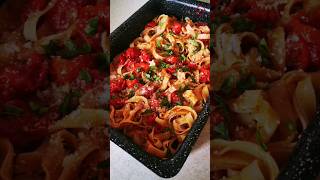 A simple and delicious vegetable pasta dish #short video