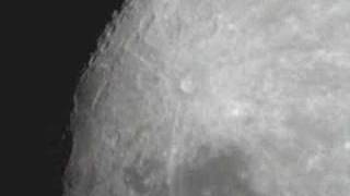 Video of moon - First ever with webcam on telescope