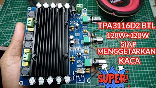 MONSTERS TPA3116D2 BTL 120WX2 TENAGANYA GEDE BANGET