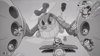 No Hit, Perfect S Score(Expert)-The Howling Aces w/Secret Phase-Cuphead DLC-PS5 4K HD_Black & White