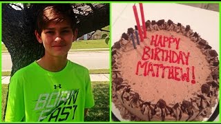 MATTHEW'S 14TH BIRTHDAY VLOG- HIBACHI,  BIRTHDAY PRESENTS HAUL, GET AIR, AND MORE