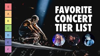 My "FAVORITE CONCERT" Tier List