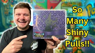 I Pulled SO MANY Shiny Pokemon Cards!! Pokemon Paldean Fates Opening!