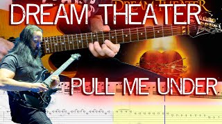 Dream Theater - Pull me under (Guitar Lesson With TAB & Score)🎸