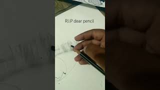 R.I.P dear pencil😭😭😭 #music #song #pencil #R.I.P #funny