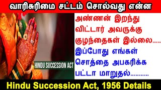 வாரிசுரிமை சட்டம் சொல்வது என்ன, Property partition registration, Hindu Succession Act, 1956, deed