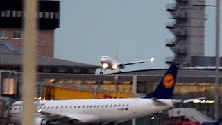 Stormwatch: Landings at Leipzig/Halle Airport (Germany) in Strong Wind