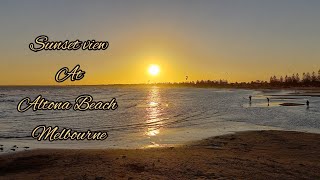 Sunset at Altona Beach in Australia | Beach vlog | Beautiful evening at Beach