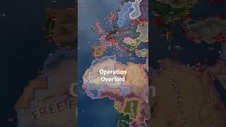 The liberation of France! - Timelapse Hoi4 #shorts