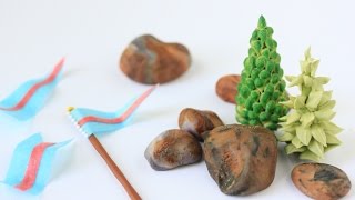 How to Make Edible Trees, Rocks, and Flags (for My 3-D Castle Cookie)