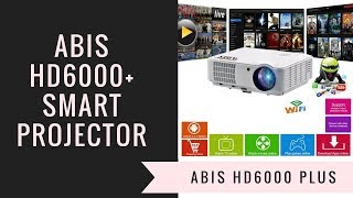 ABIS HD6000 Plus Projector 360° View and Connection Ports - HD Home Cinema & Gaming Projector