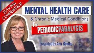 Mental Health Care & Chronic Medical Conditions  |  Ann Bealke  |  PPA Conference 2019