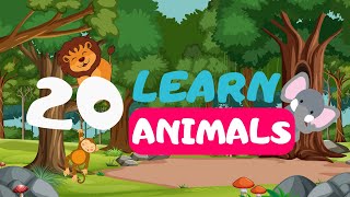 Discovering 20 Amazing Animals LEARN ANIMALS for kids | EASY & FUN