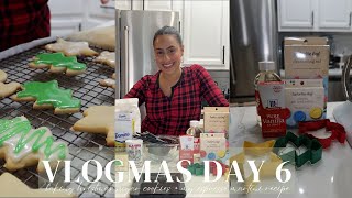 BAKING CHRISTMAS SUGAR COOKIES FOR THE FIRST TIME + MY  ESPRESSO MARTINI RECIPE | VLOGMAS DAY 6