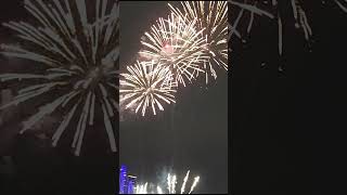 Spectacular Fireworks Display Over Water#shorts