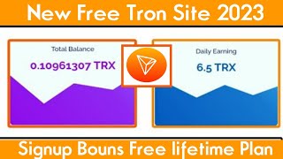 New free TRX mining site today | Free TRX earning site