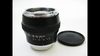 Carl Zeiss Sonnar 85mm F2 Black (Contarex)