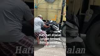 Viral Sebuah motor Di tindis Mobil Trak || jangan terburu2 gays utamakan keselamatan 👍