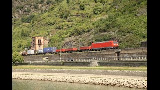 Germany:  St Goar Trains Part 1 Along the Rhine River