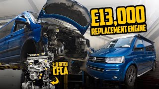 8 YEAR OLD VAN NEEDS £13,000 ENGINE REPLACEMENT! 😩 2.0 BITDI CFCA Repair Costs Full Breakdown VW T5