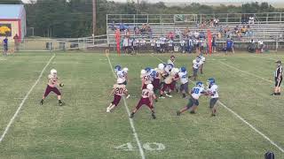 Dylans 7th grade football game Milano Eagles vs Bartlett Bulldogs 2021