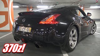 NISSAN 370z with COBRA EXHAUST! BRUTAL REVS & BURNOUT