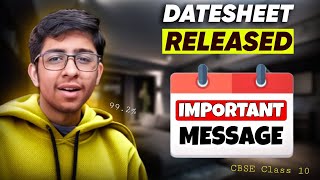 ⚠️ Important message for all Class 10 students *Datesheet out* #cbse #class10 #boardexam