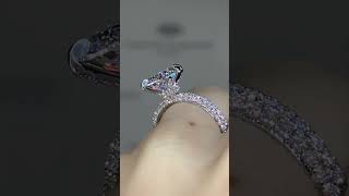 3ct Pear Diamond Engagement Ring - "Lenora"