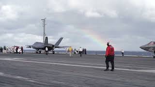 F-35C Operations Aboard USS George Washington: Carrier Deck Maneuvers