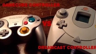 GameCube controller vs Dreamcast controller