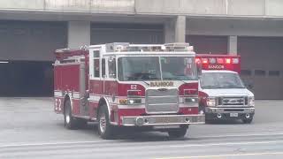 Bangor Maine Fire Department Engine 1 Ladder 1 Rescue 1 Fire Command 1 Code 3 Response