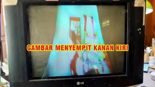 TV LG SLIM GAMBAR MENYEMPIT SAMPING KANAN DAN KIRI