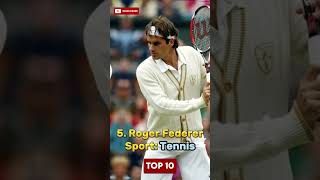 Top 10 Most Famous Athletes In The World 💯🖤#youtubeshorts #shorts #viral #viralvideo