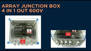 Megris Solar - Array Junction Boxes I Phoenix SPD & Fuse Holder I Eaton Fuse I Polycab Wiring