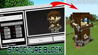 How To Use STRUCTURE BLOCK In Minecraft | SGR Gamerz.