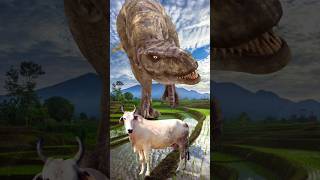 T-REX Dinosaur Attacks Couple | Indominus Rex Dinosaurs Damage City #shorts #dinosaur