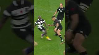 Double hit by New Zealand XV | Barbarians vs New Zealand XV 2022 #shorts