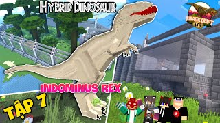 Minecraft 1000 Ngày CÔNG VIÊN KHỦNG LONG Tập 7 - Khủng Long Đột Biến Đầu Tiên Indominus Rex