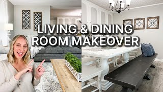 LIVING AND DINING ROOM MAKEOVER | CRAZY MIDDLES ST. JOHN'S HOUSE!