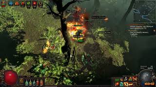 PoE Hideout, Gladiator, Cleave, Lv86. Jungle Map.