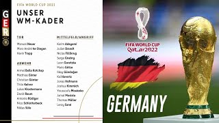 Germany 🇩🇪 Football Team full 26 men squad for the World Cup || #qatar2022