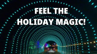 Driving Through Animated Holiday Lights USA 2023 4K