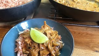 Rustic Wild Mushroom Rogan Josh with Tandoori  Rice (Spice Tailor)