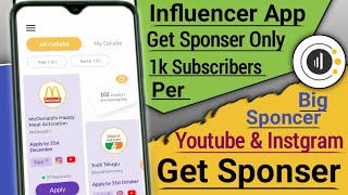 Influencer app review / influencer app kaise use kare / influencer app me sponcer kaise le |