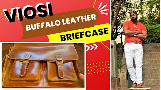 Viosi Buffalo Leather Briefcase (COACH item comparison)