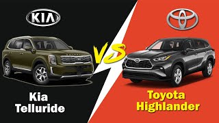 2021 Toyota Highlander VS Kia Telluride - Exterior, Interior and Features || Highlander VS Telluride