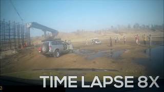 Timelapse of Mitsubishi Pajero SFX recovery from Off roading